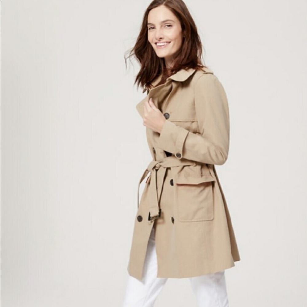 LOFT Tan Trench Coat